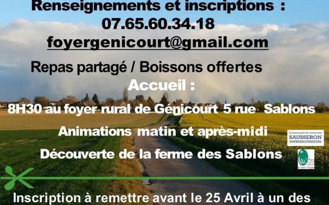 7″ »Rallye Pédestre des VillagesGénicourt 27 avril 2025