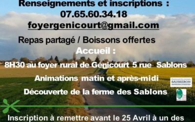 7″ »Rallye Pédestre des VillagesGénicourt 27 avril 2025
